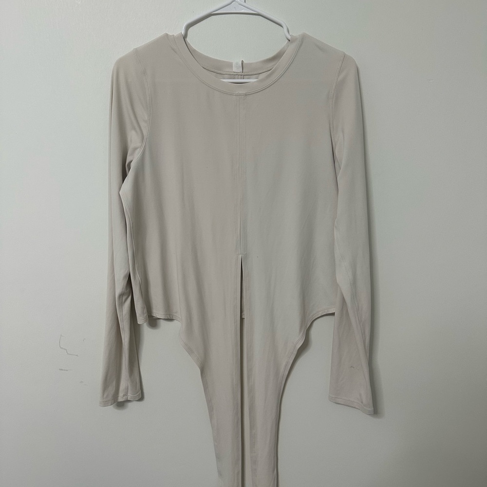 LULULEMON- Time to Restore Nulu Long Sleeve Shirt White Opal Athletic Gym Run